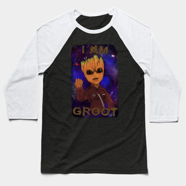 I Am Groot Baseball T-Shirt by DarthThroe